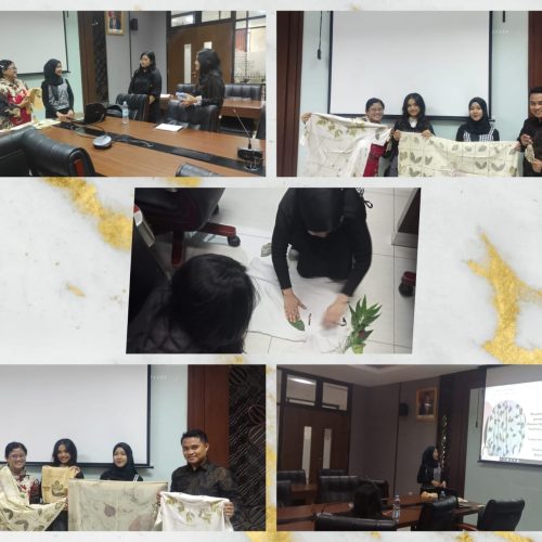 Sharing Belajar Ecoprint Bersama Mahasiswa UTHM